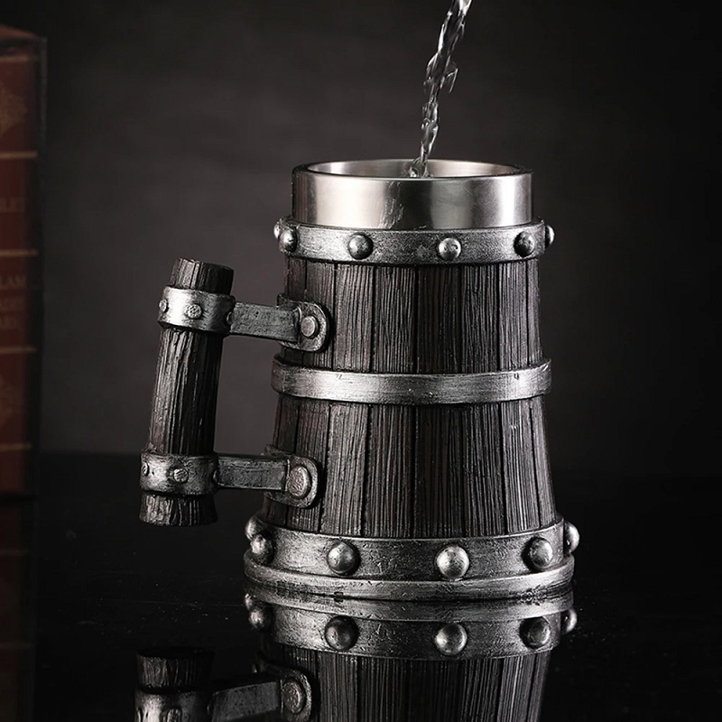 Viking Wood Style Beer Mug 600 - Wine Beer Europe 评论和价格