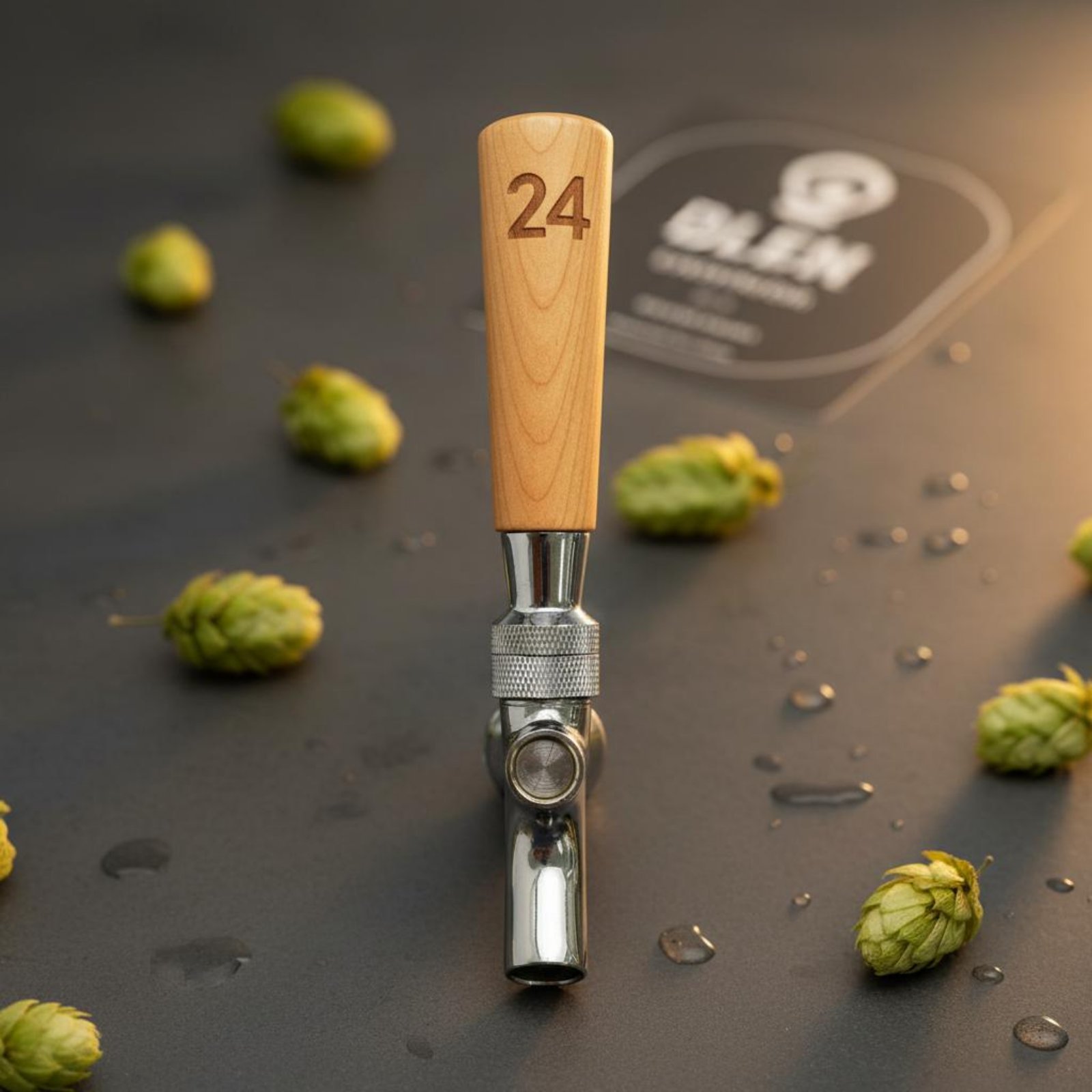Short Wooden Beer Handle Solid - Wine With Beer 评论和价格